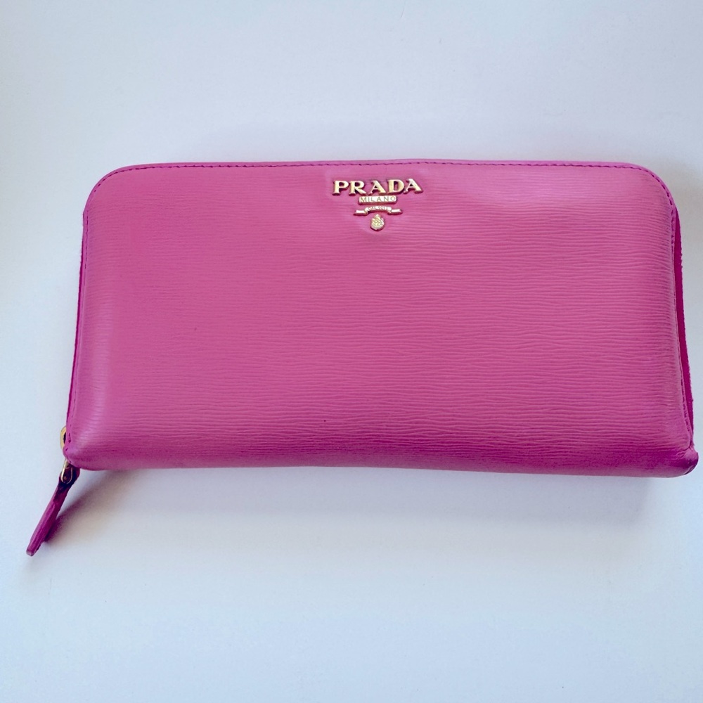 Prada Pink Leather Wallet